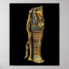 Egyptische mummie in sarcofaag, horror, Halloween Poster