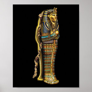 Egyptische mummie in sarcofaag, horror, Halloween Poster