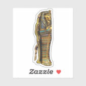 Egyptische mummie in sarcofaag, horror, Halloween Sticker (Vel)