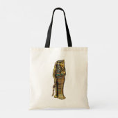 Egyptische mummie in sarcofaag, horror, Halloween Tote Bag (Achterkant)