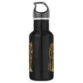 Egyptische mummie in sarcofaag, horror, Halloween Waterfles (Achterkant)