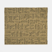 Egyptische muur fleece deken (Voorkant (Horizontaal))