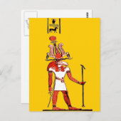 Egyptische mythologie *Memphian Khnum* Briefkaart (Voorkant / Achterkant)