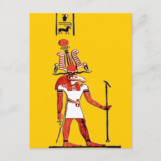 Egyptische mythologie *Memphian Khnum* Briefkaart (Voorkant)