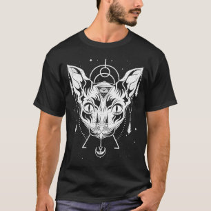 Egyptische mythologie pagan sphynx Cat Wicca Witch T-shirt