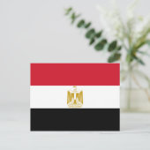 Egyptische nationale vlag briefkaart (Staand voorkant)