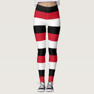 Egyptische nationale vlag horizontale streepjes leggings