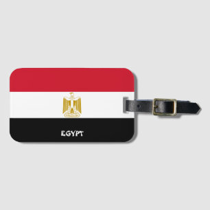 Egyptische Nationale Vlag Patriotisch Bagagelabel