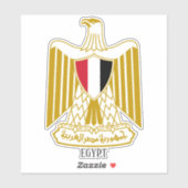 Egyptische nationale wapenschild patriottisch sticker (Vel)