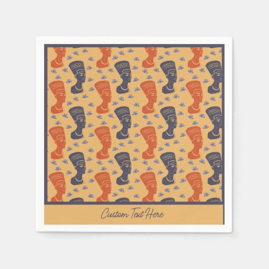 Egyptische Nefertiti Ancient Exotic Servet (Voorkant)