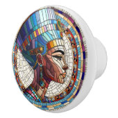 Egyptische Nefertiti - Mozaïek kunst Keramische Knop (Rechts)