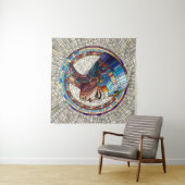 Egyptische Nefertiti - Mozaïek kunst Wandkleed (In Situ (horizontaal))