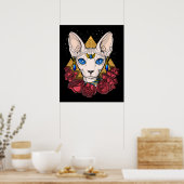 Egyptische nefynx Cat Goddess Ancient Mythology Poster (Keuken)