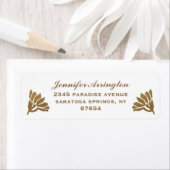 Egyptische Nouveau Bruiloft Labels (Goud & Wit) I (Insitu)