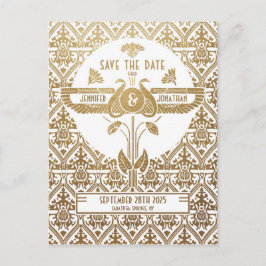 Egyptische nouveau bruiloft Save the Date Briefkaa Aankondigingskaart