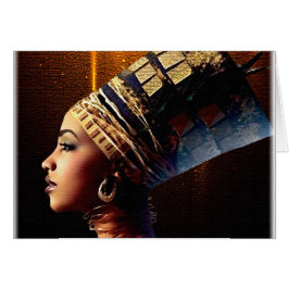 Egyptische Nubische Koningin • Wenskaarten