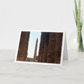 Egyptische Obelisk en Zuilen, Luxor, Kaart (Voorkant)