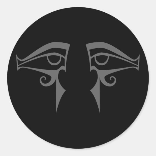 Egyptische ogen Horus en Isis Ronde Sticker (Voorkant)
