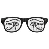 Egyptische ogen retro zonnebril (Voorkant)
