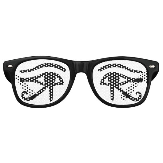 Egyptische ogen retro zonnebril (Voorkant)