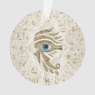 Egyptische ogen voor paarden - Goud en parels Ornament