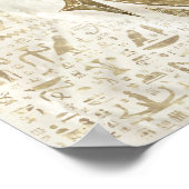 Egyptische ogen voor paarden - Goud en parels Poster (Hoek)