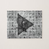 Egyptische ogen voor paarden - Wadjet Digital Art Legpuzzel (Horizontaal)