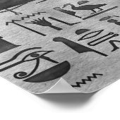 Egyptische ogen voor paarden - Wadjet Digital Art Poster (Hoek)