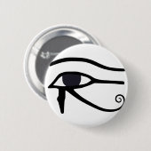 EGYPTISCHE OOG VAN HORUS RONDE BUTTON 5,7 CM (Voorkant /achterkant)