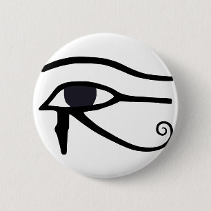 EGYPTISCHE OOG VAN HORUS RONDE BUTTON 5,7 CM