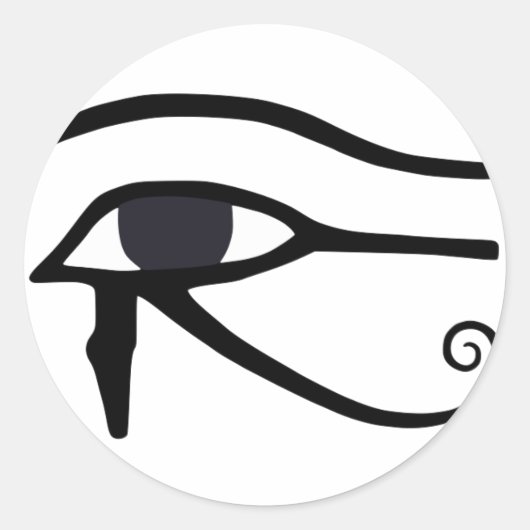 EGYPTISCHE OOG VAN HORUS RONDE STICKER (Voorkant)