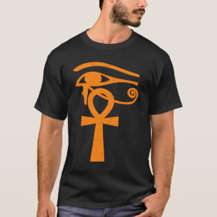 Egyptische oogje van Horus Ankh Egyptische archeol T-shirt