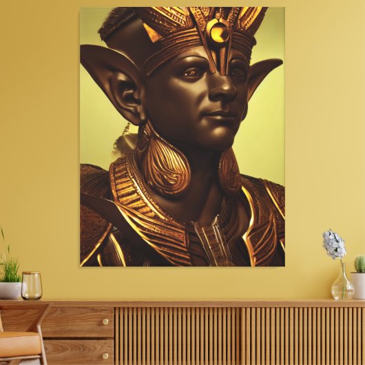 Egyptische Osiris Canvas print (Insitu (Woonkamer))