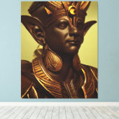 Egyptische Osiris Canvas print (Insitu (Houten vloer))