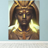 Egyptische Osiris Canvas print (Insitu (Houten vloer))
