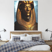 Egyptische Osiris Canvas print (Insitu (Slaapkamer))