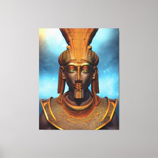 Egyptische Osiris Canvas print (Voorkant)
