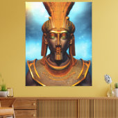 Egyptische Osiris Canvas print (Insitu (Woonkamer))