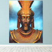 Egyptische Osiris Canvas print (Insitu (Houten vloer))