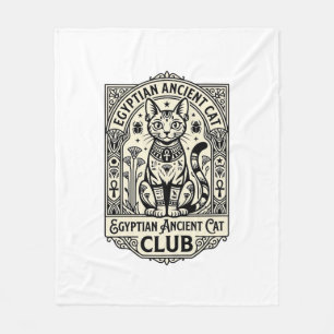 Egyptische Oude Kat Grappige Kat Grafisch - Egypti Fleece Deken