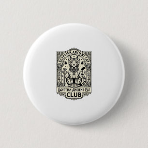 Egyptische Oude Kat Grappige Kat Grafisch - Egypti Ronde Button 5,7 Cm