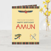 Egyptische ouderschapskaart kaart (Gele Bloem)