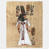 EGYPTISCHE PAPRYUS FLEECE DEKEN (Voorkant)