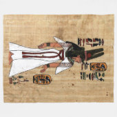 EGYPTISCHE PAPRYUS FLEECE DEKEN (Voorkant (Horizontaal))