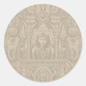 Egyptische Pas Huwelijk Ronde Sticker (Voorkant)