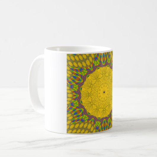 Egyptische Patroon Art Print Koffiemok (Voorkant links)