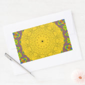 Egyptische Patroon Art Print Rechthoekige Sticker (Envelop)
