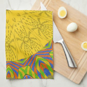 Egyptische Patroon Art Print Theedoek (Quarter Fold)