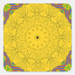 Egyptische Patroon Art Print Vierkante Sticker