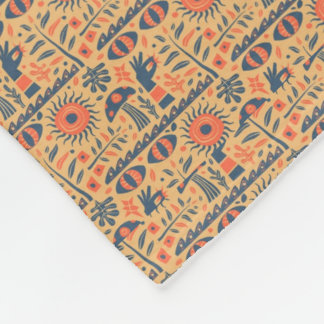 Egyptische Patroon fleece gooien dekens